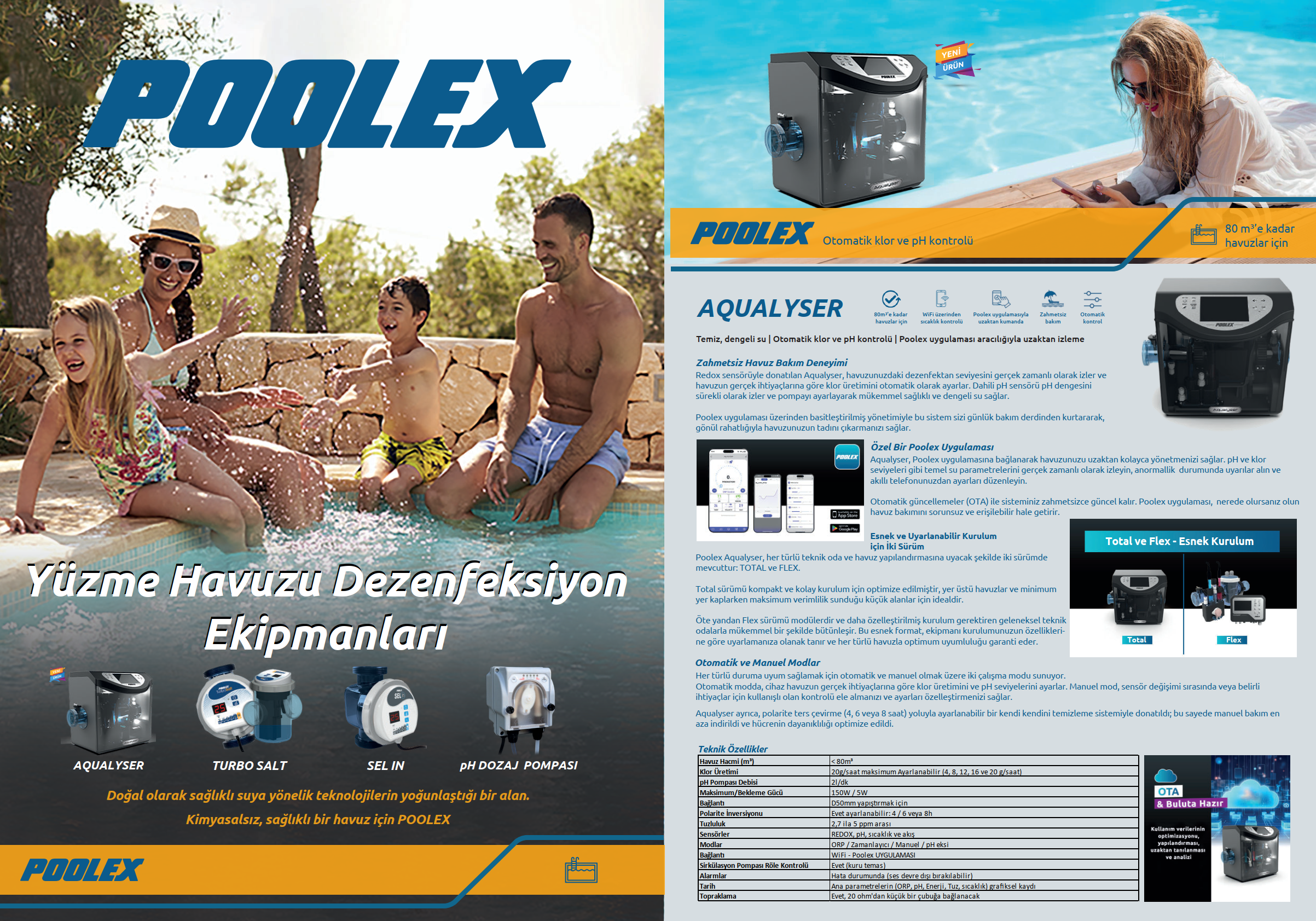 Poolex Tuz Elektroliz ve pH Pompası